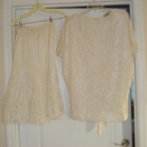 Ladies 2 piece Lace Dress size 7/8